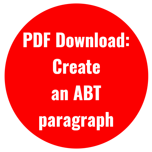 Circle containing the words PDF Download: Create an ABT paragraph.