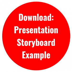 Circle containing the words Download: Presentation Storyboard Example